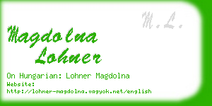 magdolna lohner business card